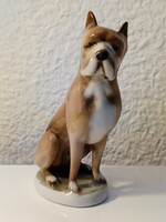 Zsolnay Boxer Kutya HIBÁTLAN, Gyönyörű darab
