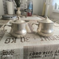 Ezüstözött alpakka kávé kiöntő,  kancsó eladó! 3 dl-es 2 db