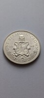 Ezüst One Crown UNC, II.Erzsébet-Bermuda, nagyon-nagyon Ritka !