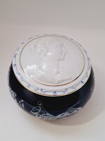 Nagyméretű bonbonier, fedeles tároló, cukortartó, 14 cm, Cluj Napoca