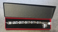 Nemes acél karkötő , gyűrűvel eladó !