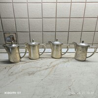 Ezüstözött alpakka tejszínes kancsó eladó!3 dl-es 4 db