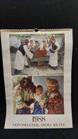 1988 falinaptár Népviseletek Dráva mente