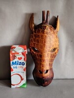 Old Carved Wooden Wall Mask, Giraffe. Negotiable!