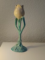 Zsolnay Alapmázas Szecessziós Tulipán dísztargy Extra Ritka