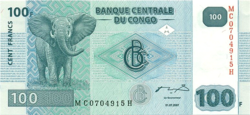 Kongói Dem. Köztársaság 100 Kongói frank 2007 UNC