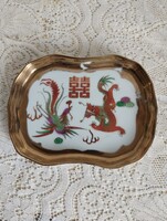 Dúsan aranyozott Kínai mintás talca