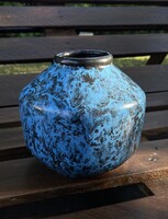 Ritka iparművészeti kék váza