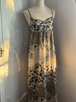 H&M 36-os 100% pamut, virágos, hosszú, maxi ruha