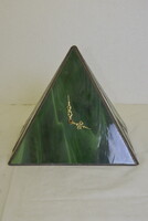 Ólomüveg piramis óra A191