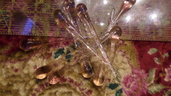 10db 16 cm-es , rózsaszín üvegcsepp , lámpára , vagy dekorációnak , egyben .
