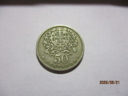 Portugál 50 centavos,1956, ötvözet,  kép szerint, XF