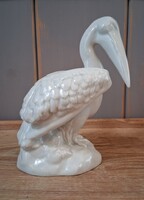 Lehelné Rozsos Janka: Pelikán porcelánfigura