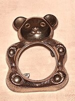 EZÜSTÖZÖTT MACKÓ ALAKÚ KÉPKERET (G11)