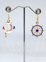 Horgony és kormánykerék fülbevaló 470