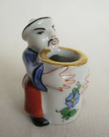 Herendi óherendi jelzésű porcelán mini mandarin figura