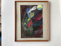 Kövesárki Ferenc - Absztrakt festménye .