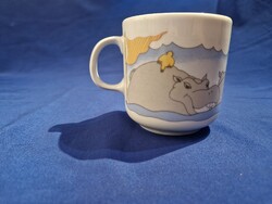 Alföld vizilovas, porcelán mese mintás, gyerek bögre, csésze