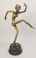 Bakonyi Sándor (1892-1937) - art deco dancer - beautiful bronze statue