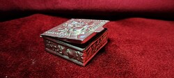Antik 925-ös repousse ezüst díszdoboz