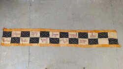 Antik afrikai szőttes Kuba népcsoport Kongó Afrika népművészete schowa raffia hosszú terítő 608 2311