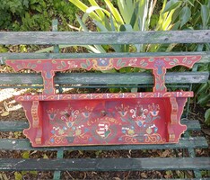 Régies fali tálas polc téka