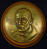 TŐRÖS GÁBOR (1934-2021) : THOMAS MANN ... NAGYMÉRETŰ PLAKETT !