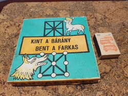 Retro ritka kint a bárány bent a farkas stratégiai családi társasjáték hánytalan triál skála