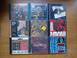 9db-os Rock Cd Csomag - P.Mobil Omega Piramis Bikini Iron Maiden stb...