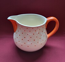 Vintage Villeroy & Boch Lübeck antik német porcelán pöttyös kanna kancsó váza