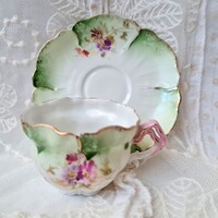 Carl Knoll Carlsbad kézzel festett porcelán kávés csésze