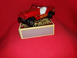 Régi még Francia gyártmányú MAJORETTE 1 :46 JEEP fém kisautó képek szerint ( NAGY MÉRET- KING SIZE )