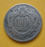 Ausztria 10 Heller 1895 ((P67)