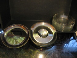 Antik art deco Wagenfeld Jénai alátétek 3 féle