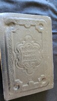 Cca. 1880 ANTIK JUDAIKA ZSIDÓ IMAKÖNYV NÉMET HÉBER JÜDISCH PRÉSELT DÍSZ KÖTÉS JUDAICA