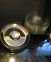 Antik art deco Wagenfeld Jénai alátétek 3 féle
