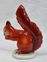 Régi Hollóházi porcelán mókus figura hibátlan állapotban 14 cm. magas