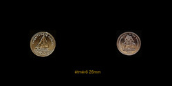 25 CENT - BAHAMÁK - UNC - VERDEFÉNYES - RÉZ-NIKKEL KÜLÖNLEGES ÉRMÉJE!