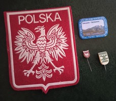 Külföldi jelvény kitűző Lengyelország 4 féle