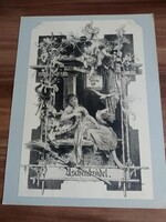 Antik fénynyomat,Künstlerheim Festgeschenk albumból,Alexander Liezenmayer:Aschenbrödel,1900 eleje