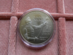 MAGYARORSZÁG 2000 FORINT ÓRIÁS ÉRME, "SZIGETVÁRI VÁR" 2016 BU, UNC.