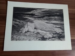 Antik fénynyomat, Künstlerheim Festgeschenk albumból,Kuno von Bodenhausen,:Virginie, 1900 eleje