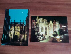 2 db lap egyben, Lengyelország, Gdansk, postatiszta