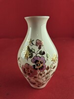 Zsolnay pillangó mintás hasas váza