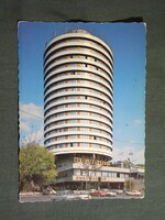 Képeslap,Budapest,Budapest szálló,hotel,étterem,presszó látkép,részlet,1974-
