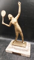 Teniszezó nó figura 1957-bóé, 24 cm-es magasságú. 3733b