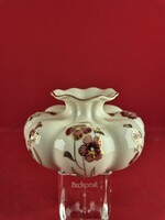 Zsolnay virág mintás paradicsom váza