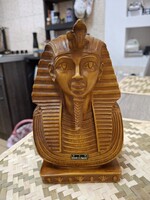 Egyiptomi Tutanhamon Mellszobor.Műgyanta.17cm.1,5kg.