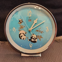 Régi retro panda mackós vekker ébresztő óra gyűjtői ritkaság