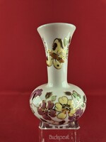 Zsolnay pillangó mintás pici hasas váza